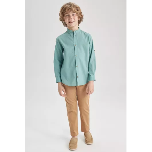 Рубашка DeFacto, Цвет: Зеленый, Размер: 12-13 лет, изображение 2