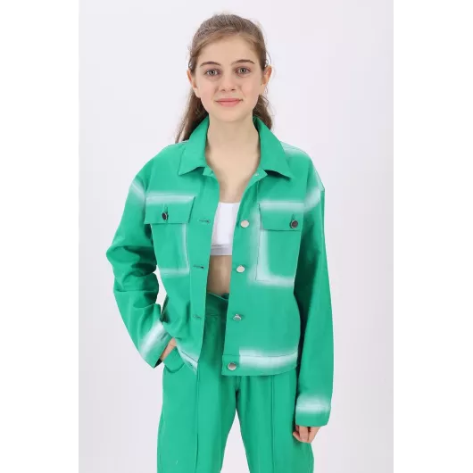 Куртка angelos, Цвет: Зеленый, Размер: 9-10 лет
