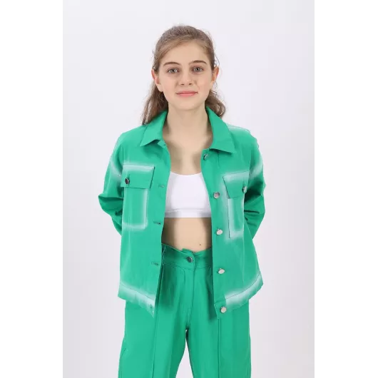 Куртка angelos, Цвет: Зеленый, Размер: 9-10 лет, изображение 2