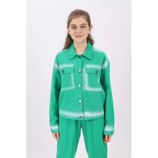 Куртка angelos, Цвет: Зеленый, Размер: 9-10 лет, изображение 3