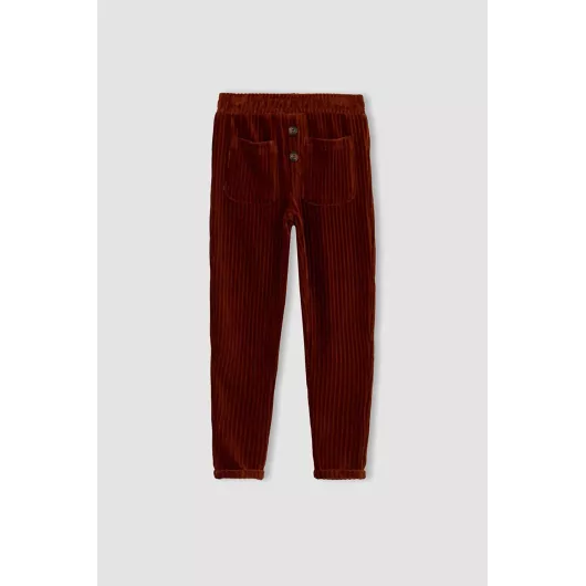 Спортивные штаны DeFacto, Цвет: Коричневый, Размер: 9-10 лет, изображение 4