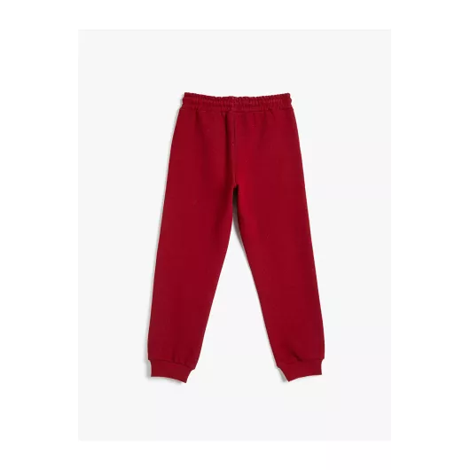 Спортивные штаны Koton, Цвет: Бордовый, Размер: 4-5 лет, изображение 2