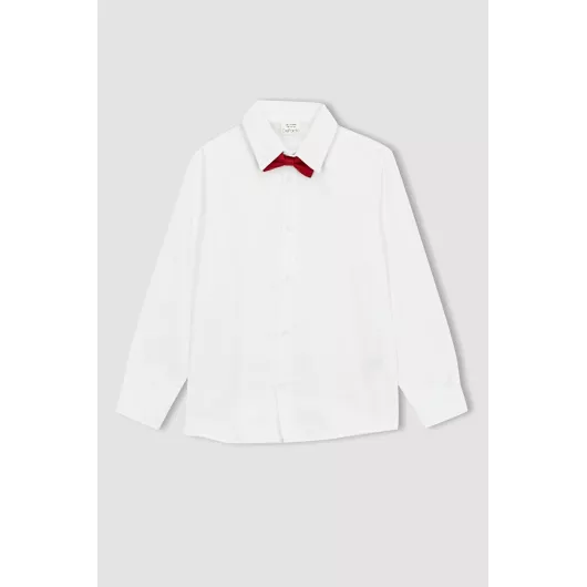 Рубашка DeFacto, Цвет: Белый, Размер: 7-8 лет, изображение 6