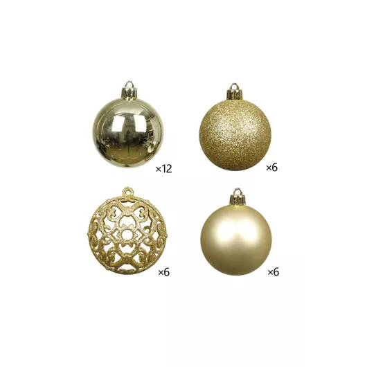 Новогодние ёлочные шары Karaca Home, Цвет: Серебрянный, Размер: STD, изображение 5