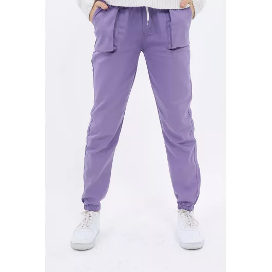 Спортивные штаны e-çocuk, Цвет: Фиолетовый, Размер: 4 года, изображение 3