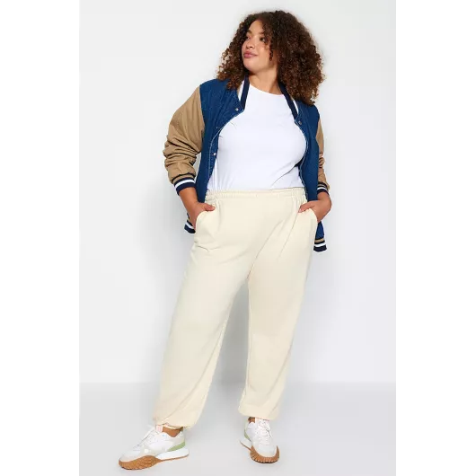 Спортивные штаны Trendyol Curve, Цвет: Бежевый, Размер: 3XL, изображение 2