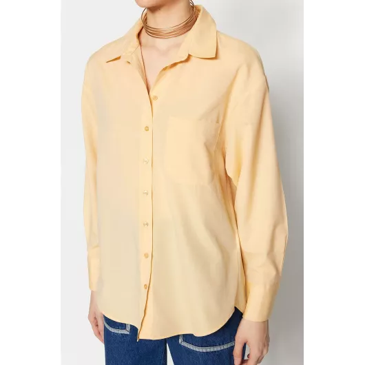 Рубашка TRENDYOLMILLA, Цвет: Желтый, Размер: 34, изображение 2