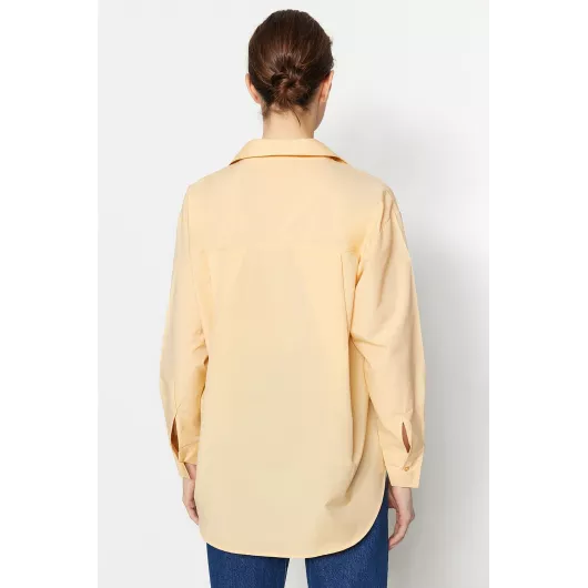 Рубашка TRENDYOLMILLA, Цвет: Желтый, Размер: 34, изображение 3