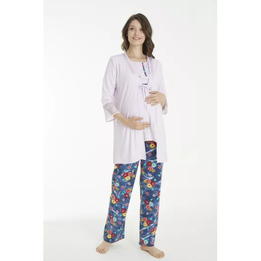 Пижамный комплект Miss Dünya Lissa, Цвет: Фиолетовый, Размер: L