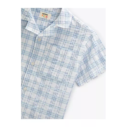 Рубашка Koton, Цвет: Голубой, Размер: 4-5 лет, изображение 3