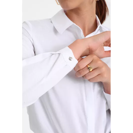 Рубашка PERA MODA, Цвет: Белый, Размер: 36, изображение 3