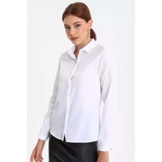 Рубашка PERA MODA, Цвет: Белый, Размер: 36, изображение 4
