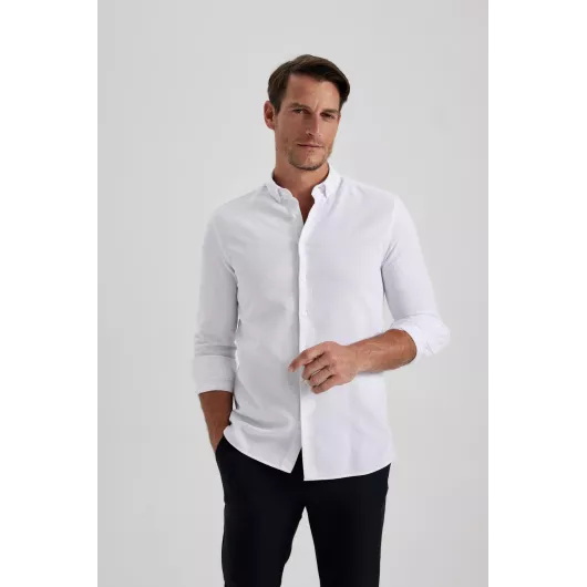 Рубашка DeFacto, Цвет: Белый, Размер: M, изображение 4