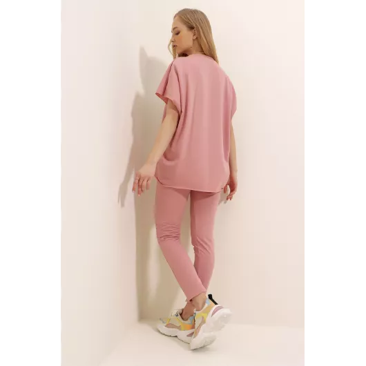 Комплект Trend Alaçatı Stili, Цвет: Розовый, Размер: S, изображение 3