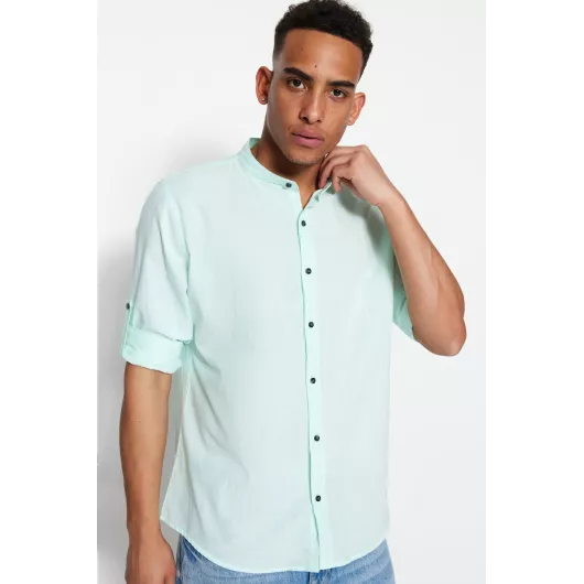 Рубашка TRENDYOL MAN, Reňk: Greenaşyl, Ölçeg: XL, 2 image