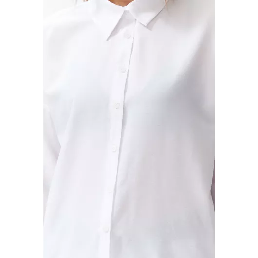 Рубашка TRENDYOLMILLA, Цвет: Белый, Размер: 40, изображение 3