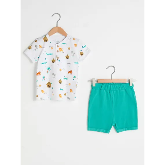 Komplekt LC Waikiki, Reňk: Ak, Ölçeg: 6-9 aý