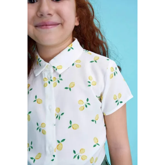 Рубашка DeFacto, Цвет: Бежевый, Размер: 6-7 лет, изображение 4