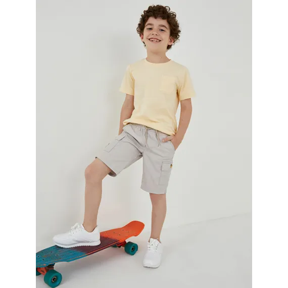 Футболка LC Waikiki, Цвет: Бежевый, Размер: 6-7 лет, изображение 2
