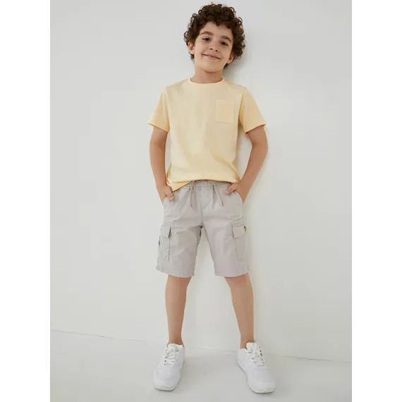 Футболка LC Waikiki, Цвет: Бежевый, Размер: 6-7 лет, изображение 5