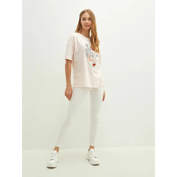 Футболка LC Waikiki, Цвет: Розовый, Размер: XS, изображение 4