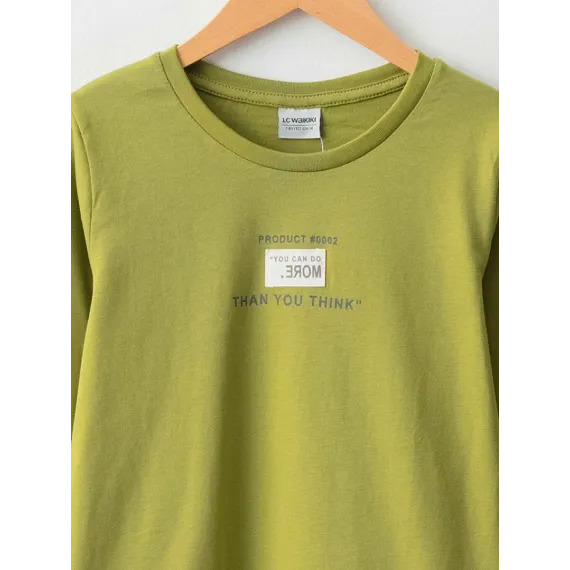 Футболка LC Waikiki, Цвет: Зеленый, Размер: 12-13 лет, изображение 3