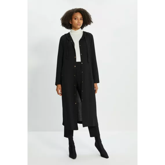 Кардиган TRENDYOL MODEST, Цвет: Черный, Размер: 38