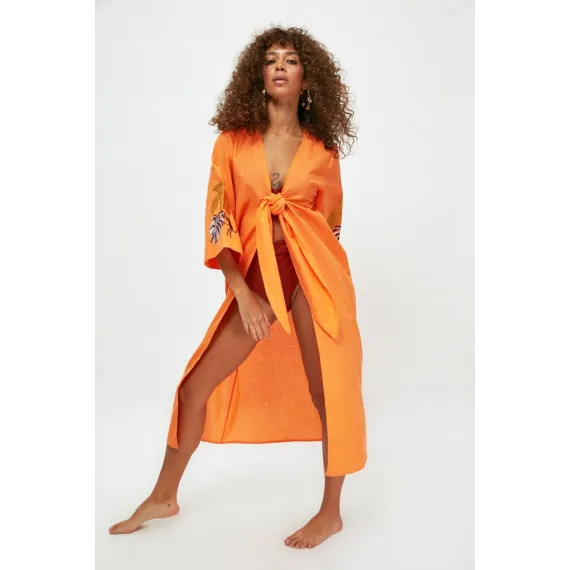 Zenan kimono we kaftany TRENDYOLMILLA, Reňk: Mämişi, Ölçeg: 36, 4 image
