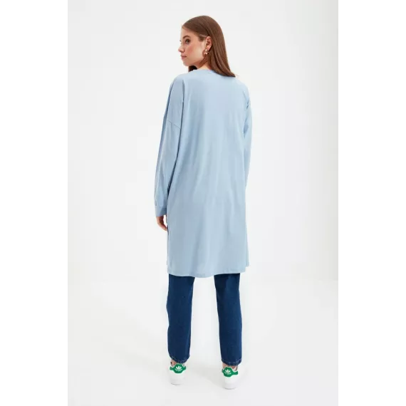 Zenan tunikasy TRENDYOL MODEST, Reňk: Açyk gök, Ölçeg: M, 5 image
