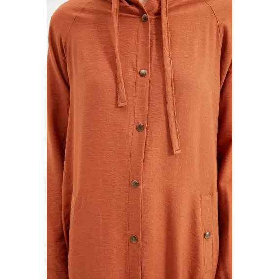 Кардиган TRENDYOL MODEST, Цвет: Оранжевый, Размер: 38, изображение 3