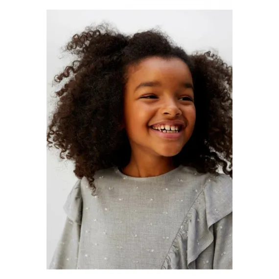 Блузка Mango, Цвет: Серый, Размер: 8 лет, изображение 6