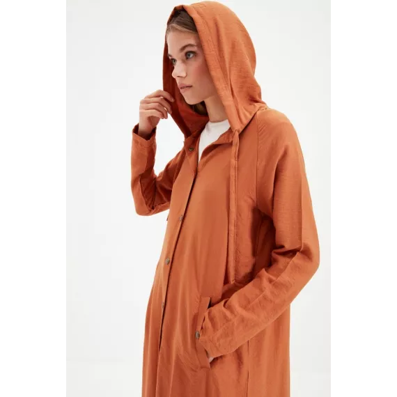 Кардиган TRENDYOL MODEST, Цвет: Оранжевый, Размер: 36, изображение 2