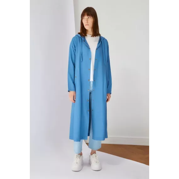Кардиган TRENDYOL MODEST, Цвет: Синий, Размер: 40, изображение 3