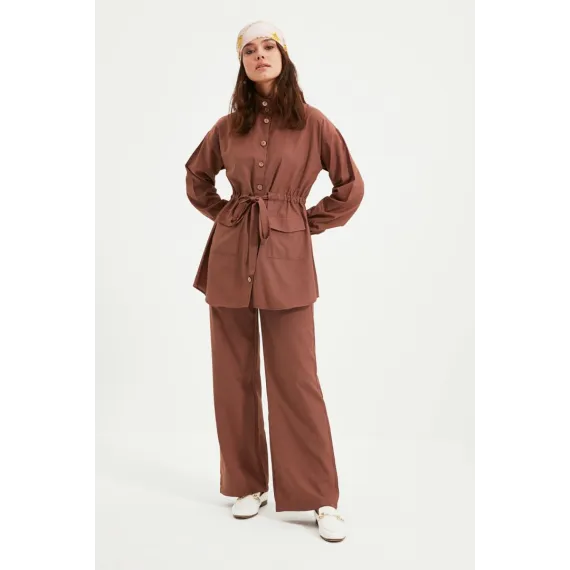 Zenan komplekti TRENDYOL MODEST, Reňk: Goňur, Ölçeg: 38