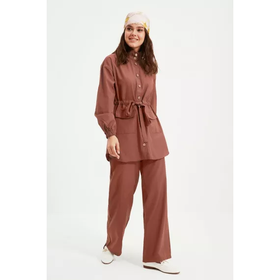 Комплект TRENDYOL MODEST, Цвет: Коричневый, Размер: 36, изображение 2