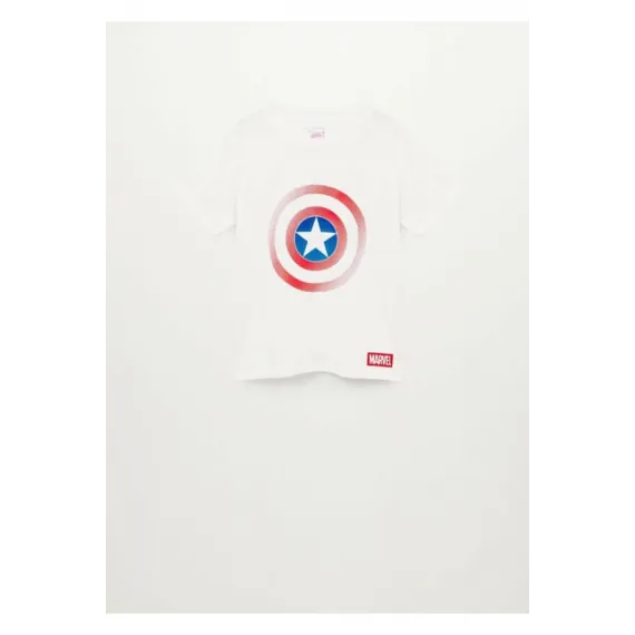 Футболка Mango, Цвет: Белый, Размер: 5-6 лет, изображение 3