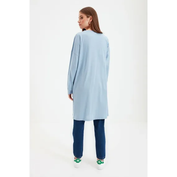 Туникa TRENDYOL MODEST, Цвет: Голубой, Размер: S, изображение 5