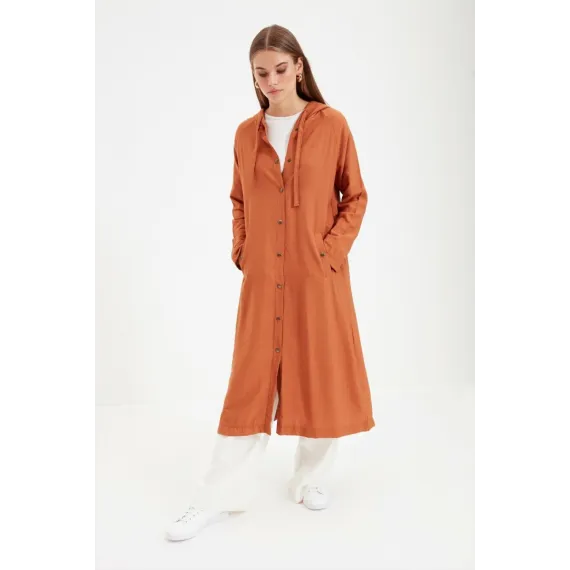 Кардиган TRENDYOL MODEST, Цвет: Оранжевый, Размер: 38