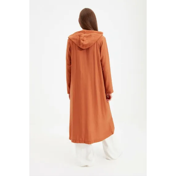 Кардиган TRENDYOL MODEST, Цвет: Оранжевый, Размер: 38, изображение 4