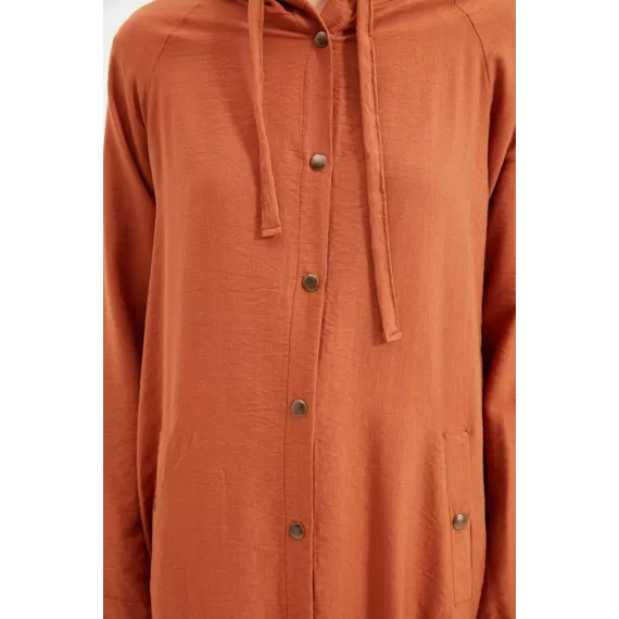Кардиган TRENDYOL MODEST, Цвет: Оранжевый, Размер: 36, изображение 3