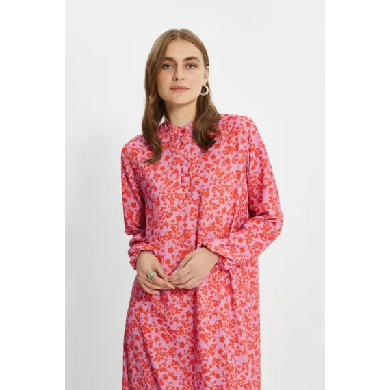 Платье TRENDYOL MODEST, Цвет: Розовый, Размер: 36, изображение 2
