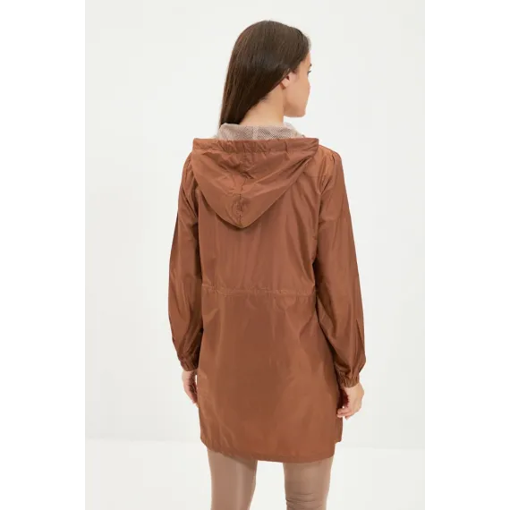 Плащ-ветровка TRENDYOL MODEST, Цвет: Коричневый, Размер: 38, изображение 5