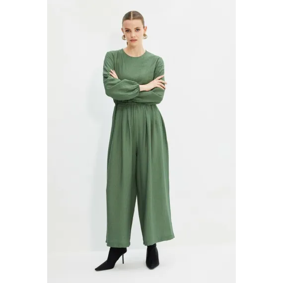 Zenan üçin kombinezon TRENDYOL MODEST, Reňk: Ýaşyl, Ölçeg: 38