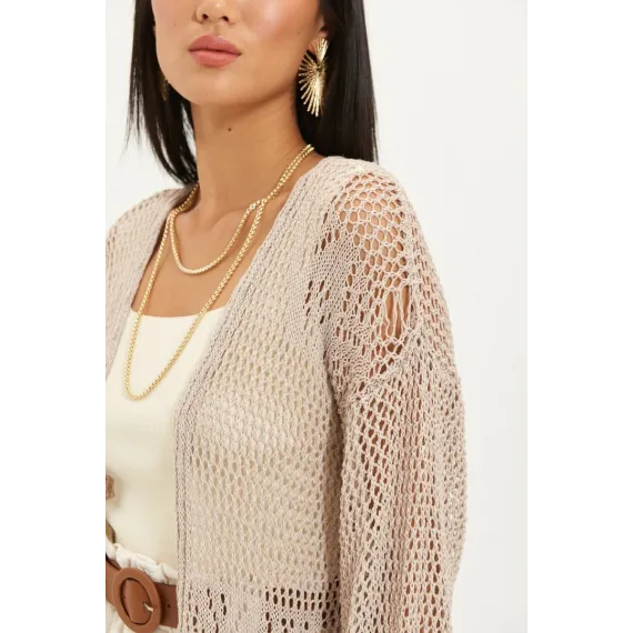Кардиган TRENDYOLMILLA, Цвет: Бежевый, Размер: S/M, изображение 5