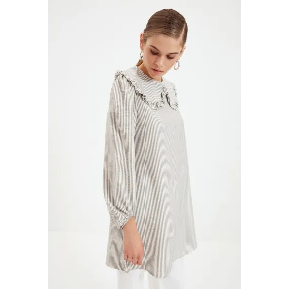 Туника TRENDYOL MODEST, Цвет: Серый, Размер: 38, изображение 3