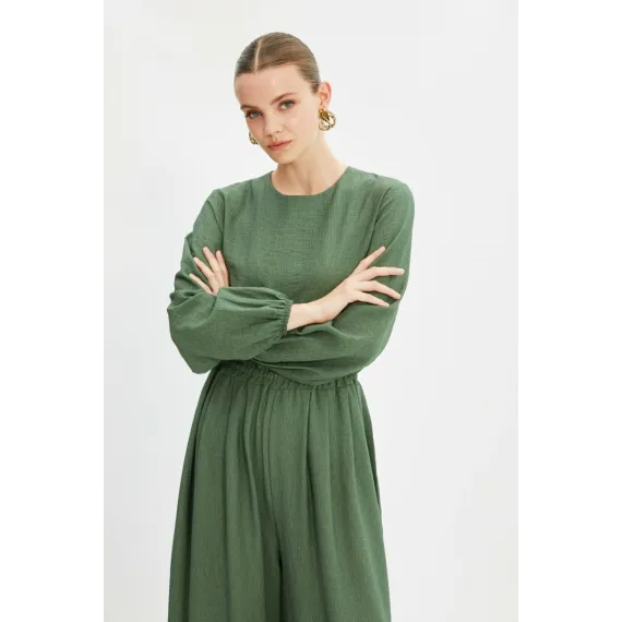 Zenan üçin kombinezon TRENDYOL MODEST, Reňk: Ýaşyl, Ölçeg: 38, 3 image