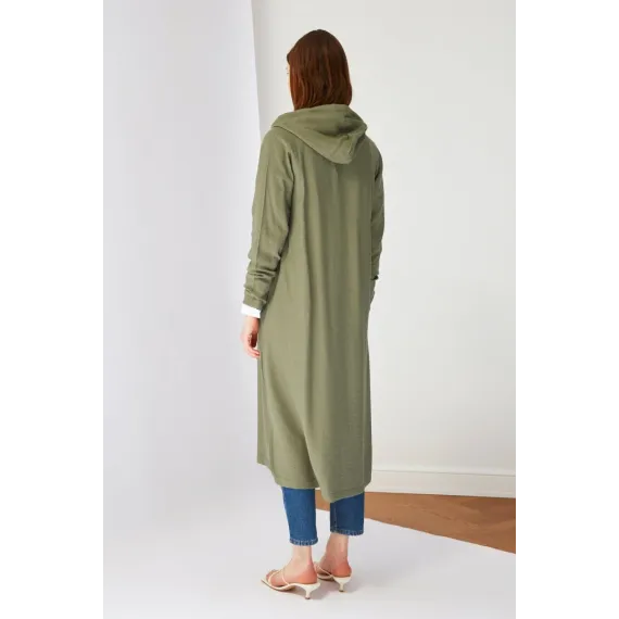 Кардиган TRENDYOL MODEST, Цвет: Хаки, Размер: 40, изображение 5