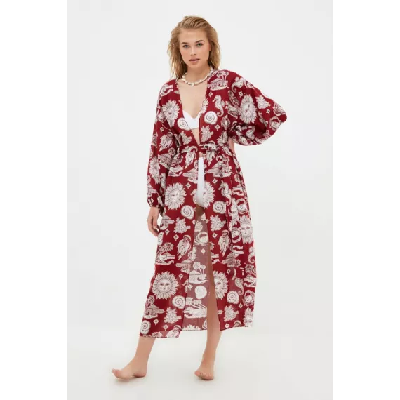 Zenan üçin kimono TRENDYOLMILLA, Reňk: Dürli reňkli, Ölçeg: L/XL, 5 image