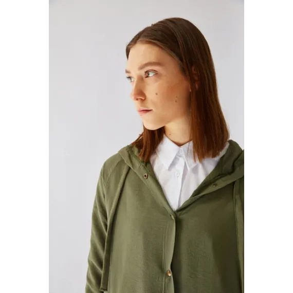 Кардиган TRENDYOL MODEST, Цвет: Хаки, Размер: 40, изображение 3