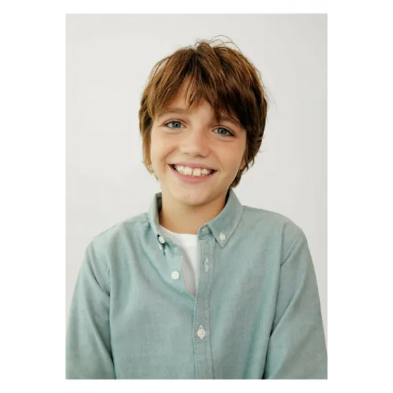 Рубашка Mango, Цвет: Зеленый, Размер: 10 лет, изображение 4